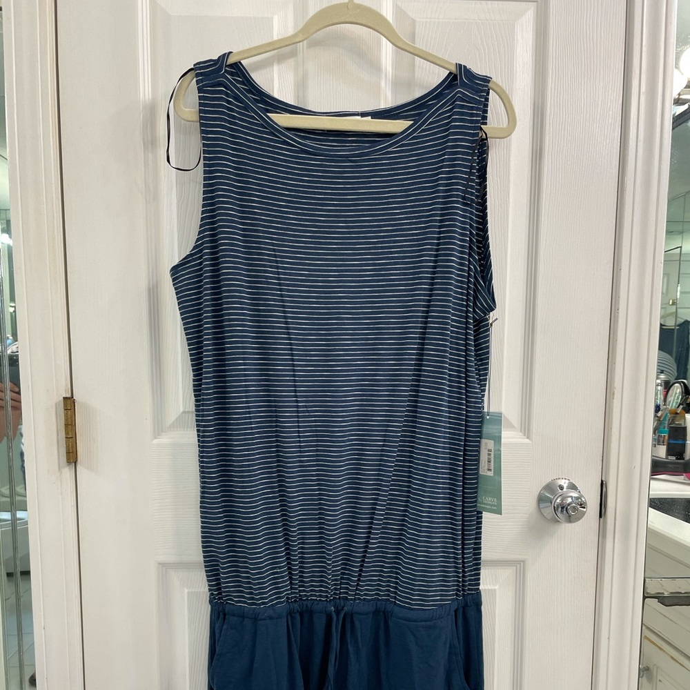 Carve Designs Mandy Dress in Navy Blue sz XL